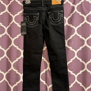 Brand new girls True Religion dark wash skinny jeans